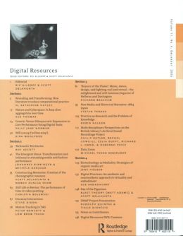 Back cover of Performance Research: Volume 11 Issue 4 - Digital Resources