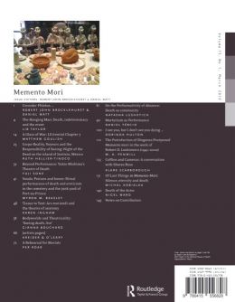 Back cover of Performance Research: Volume 15 Issue 1 - Memento Mori