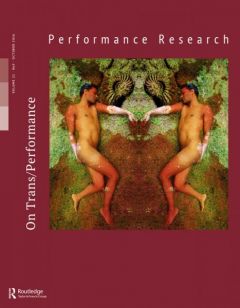 Front cover of Performance Research: Volume 21 Issue 5 - On Trans/Performance